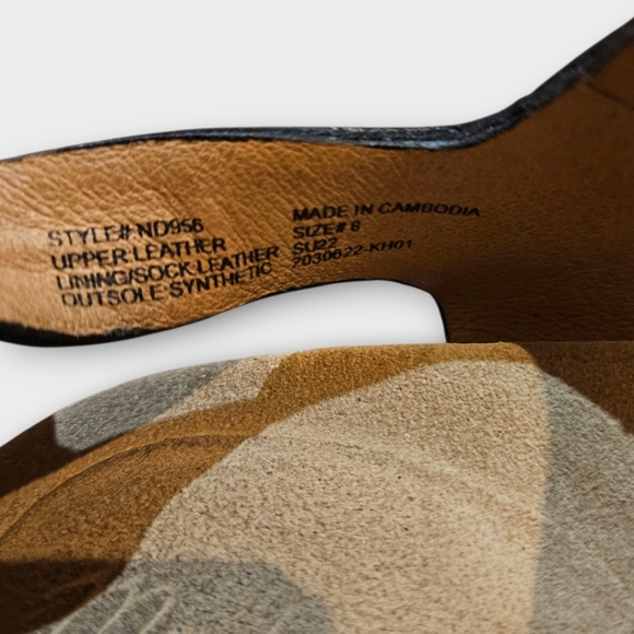 Madewell Addie Black Leather Sandals Size 8 - Picture 8 of 8